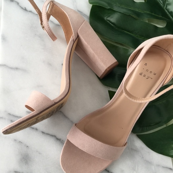 a new day Shoes - Nude Block Heels